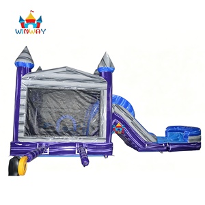 Château Gonflable avec Bannière Personnalisée Gratuite, Tendance Coréenne, Maison de Rebond avec Toboggan, Aire de Jeux à Vendre et pour Location de Fêtes - Product Image 4