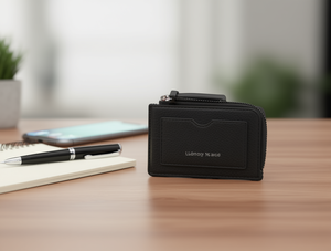 Portacarte Llonoty Scarco 4 Pollici in Microfibra Pelle Sintetica Minimalista Portafoglio per Carte di Credito - Product Image 2