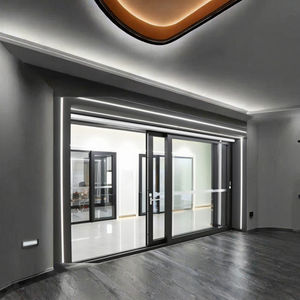 Porte coulissante en aluminium à double vitrage trempé anti-ouragan <span class=keywords><strong>EOSS</strong></span> ES152, ouverture horizontale, garantie 5 ans - Product Image 2