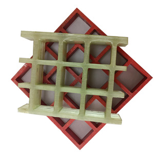 Rejilla de drenaje de fibra de vidrio GRP de 38*38 mm para lavado de coches, panel de rejilla de fibra de vidrio FRP, cubierta de rejilla de drenaje para <span class=keywords><strong>marinas</strong></span> y plantas químicas - Product Image 5