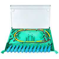 Outdoor SMC FTTH Fiber Optic Cabinet 144 Core Wall-Mounted Splice Box with SC Single Mode Fusion Tray IP65 Rated Strong Durable