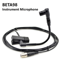 WB98H/C Microphone d'instrument à pince cardioïde Microphone de saxophone acoustique