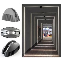 Lampe de seuil de fenêtre intelligente RGBW 12W IP65 360 ° Spot LED à changement de couleur avec télécommande pour éclairage mural extérieur