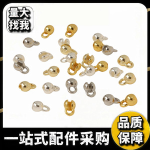 Fornituras para Collares con Cierre de Una Sola Oreja, Bañadas en Oro 18K y Plata, de Cobre Redondo, para Fabricación de Collares y Accesorios de Joyería DIY - Product Image 4