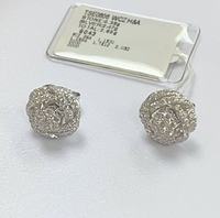 Boucles d'oreilles en argent 925 à double usage, avec un anneau et des zircons cubiques entrelacés, pour femmes, accessoires élégants pour banquets, boucles d'oreilles en gros