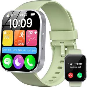 2.01英寸AMOLED智能手表BT 5.3呼叫心率血氧监测仪ip68防水男女健身跟踪器IOS安卓 - Product Image 3