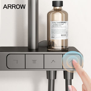ARROW marque pistolet <span class=keywords><strong>gris</strong></span> <span class=keywords><strong>salle</strong></span> <span class=keywords><strong>de</strong></span> <span class=keywords><strong>bain</strong></span> Piano ensemble <span class=keywords><strong>de</strong></span> douche <span class=keywords><strong>colonne</strong></span> 4 fonctions pluie plafond pommeau <span class=keywords><strong>de</strong></span> douche robinet système <span class=keywords><strong>de</strong></span> douche robinets <span class=keywords><strong>de</strong></span> <span class=keywords><strong>bain</strong></span> - Product Image 6