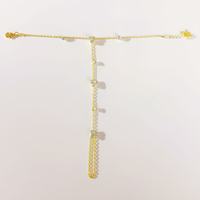 Chaîne de doigt en acier inoxydable personnalisée OEM, chaîne de main minimaliste, art de la main superposé, fleur, bracelet en CZ blanc pour femmes, bijoux