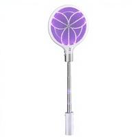 Qualitell Lampe anti-moustiques pliable et raquette électrique anti-moustiques portative, multifonctionnelle, écologique, rechargeable Type-C pour la maison