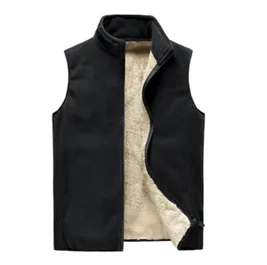 Gilet sherpa all'ingrosso gilet da uomo gilet da lavoro senza maniche giacca da donna inverno ricamo personalizzato gilet in pile polare vuoto