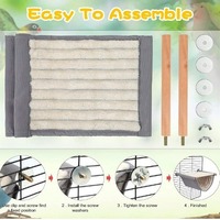 Lit pour animaux de compagnie écologique, hamacs chauds pour animaux, cage suspendue, nid d'oiseau, tapis de lit facile à nettoyer, maison pour oiseaux
