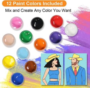 Kit de Pintura de Alta Calidad, Paquete de 2 Lienzos para Pintar al Óleo, Arte de Pared, BSCI - Product Image 4