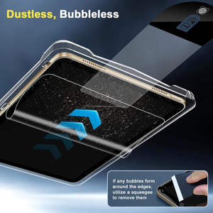 Protecteur d'écran en verre trempé transparent 9H anti-poussière personnalisé avec applicateur d'installation pour iPad Pro Air 11 12,9 pouces - Product Image 4