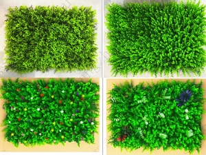 Mur décoratif d'herbe verte de panneau de mur de <span class=keywords><strong>plante</strong></span> artificielle en plastique de bas entretien <span class=keywords><strong>pour</strong></span> le <span class=keywords><strong>balcon</strong></span> - Product Image 5