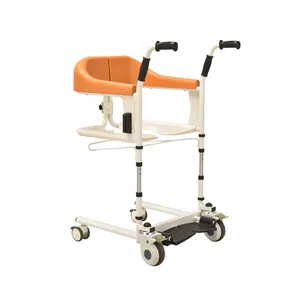 批发便携式医用电动液压移动马桶设备轮椅转运病人升降式淋浴器坐椅