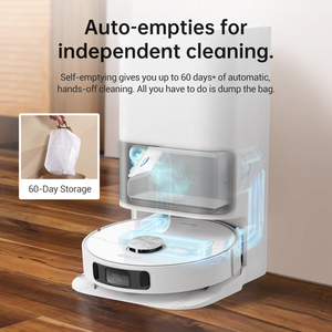 Pour Dreame L10s Ultra 5300Pa AI Navigation 3D, Robot Aspirateur Autonettoyant, Balayage et Lavage Automatiques - Product Image 1