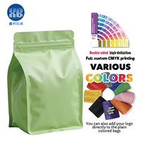 Sacs d'emballage en plastique personnalisables à huit côtés scellés, de qualité alimentaire, en PET/PE, imprimables et colorables, avec fermeture éclair pour céréales, XINBANG