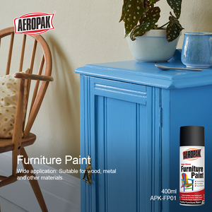 Aeropak 400ml Acrylic Liquid Coating Aerosol Spray Scratch Resistant <strong>Silver</strong> Metallic <strong>Wood</strong> Colored Furniture <strong>Paint</strong> - Product Image 3