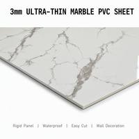 Feuille de marbre UV ultra-fine de 3 mm, panneau flexible imperméable à motif pierre pour la décoration murale et la stratification de surface