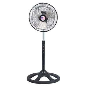 Ventilador de Pie Metálico de Alta Velocidad de 10 Pulgadas, Taiwán - Product Image 1