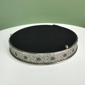 Plateau de service et de rangement pour bijoux en métal argenté de luxe, personnalisé, écologique et réutilisable, pour la décoration intérieure, le bureau et le salon - Product Image 5