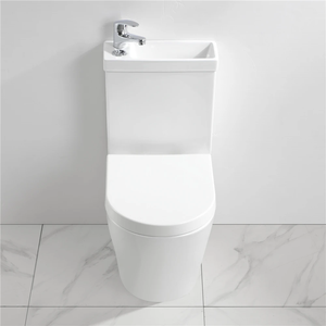 MWD Combiné <span class=keywords><strong>WC</strong></span> et Lavabo en Céramique 2 en 1 Économiseur d'Eau avec <span class=keywords><strong>Lave</strong></span>-Mains Intégré - Product Image 2
