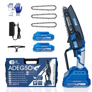 Mini motosierra inalámbrica de 6 pulgadas, motosierra eléctrica alimentada por batería, sierra pequeña de mano para cortar madera y podar árboles - Product Image 1