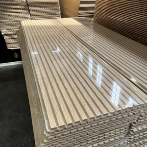 HDF Panel Acústico MDF de Color Madera Ordinaria, Panel de Pared Acústico para Mascotas, Material Interior, Decoración de Pared - Product Image 1