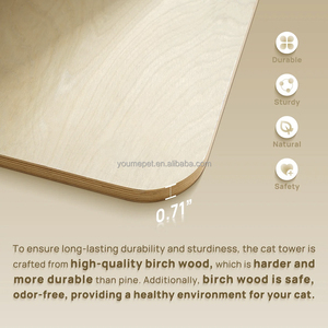Factory Supply Customized <strong>Cat</strong> <strong>Tree</strong> Tower Multi-Level <strong>Large</strong> <strong>Cat</strong> Climbing <strong>Tree</strong> with Sisal Posts Hammock Bed Condo for Maine Coon - Product Image 5