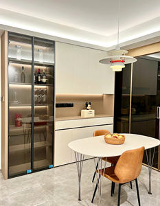 <span class=keywords><strong>Armoire</strong></span> moderne en aluminium avec porte en verre, <span class=keywords><strong>armoire</strong></span>, meuble de rangement, organisateur pour la maison, hôtel, chambre à coucher - Product Image 1