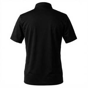 Camisa de Golf de Manga Corta para Hombre, Estilo Italiano de Lujo, 100% Algodón Tejido Piqué, con Bolsillo, Antiarrugas, Personalizable con Logotipo 3D de Silicona - Product Image 4