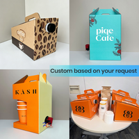 Dispensador de Bebidas de 1 Galón con Bolsa Impresa Personalizada, Caja de Café de Cartón Ecológica con Grifo para Cafetería