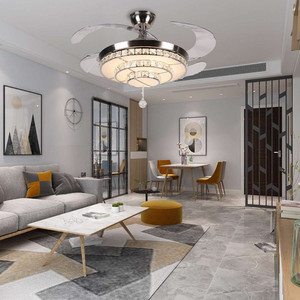 Lámparas de Techo con Ventilador para Sala de Estar, Directas de Fábrica, con Control Remoto, Regulables, 3CCT, Motor DC Reversible, Aspas de PC - Product Image 5