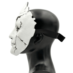 <span class=keywords><strong>Maschera</strong></span> da donna triste con viso semi-bianco effetto resina crepata di alta qualità, per Halloween, <span class=keywords><strong>horror</strong></span>, costume, cosplay, feste e accessori. - Product Image 4
