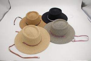 قبعة فطيرة لحم الخنزير الصيفية للسفر في الهواء الطلق تريلبي باناما سترو شاطيء بحافة قصيرة - Product Image 6