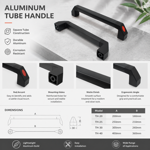 Grab Handle Switch Panel Pull Grip for Machinery Control Box <strong>Door</strong> Operation Adjust Work Custom Size Use and Layout - Product Image 4