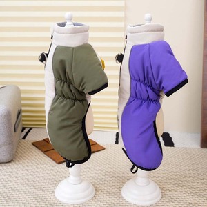 เสื้อกั๊กสุนัขน้ำหนักเบาคลาสสิกมีซิปสำหรับสุนัขล่าสัตว์กลางแจ้งผ้าคอตตอนฤดูหนาว - Product Image 6