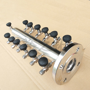 Stainless Steel Air Distribution Manifold Pipe With Multiple Outlets For Pneumatic Systems - Product Image 3