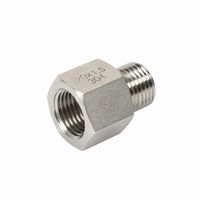 Raccord de tuyauterie en acier inoxydable 304 haute pression 3000 PSI, barre hexagonale CNC, filetage métrique M20x1.5 mâle-femelle 1/2 pouce