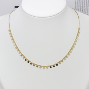 Nouveau collier ras du cou en laiton brillant pour femmes avec breloques de chaîne à maillons papillon/étoile/lune/cercle pour cadeau - Product Image 5