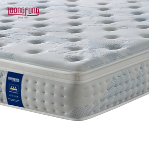 Colchón Híbrido OEM Factor LOONGFUNG Envasado al Vacío para Muebles de Dormitorio de Casa y Hotel con Resortes Ensacados y Espuma Viscoelástica Ecológica - Product Image 1
