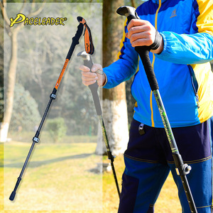Bâtons de randonnée Paceleader en alliage d'aluminium avec verrouillage externe, bâtons de marche réglables en longueur, équipement d'aventure en plein air - Product Image 1