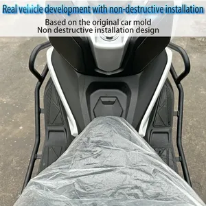 Pare-chocs de moto/scooter en acier épais Zongshen <span class=keywords><strong>Cyclone</strong></span> RT2 – Nouvelle barre de protection avant/arrière anti-chute, garde-corps, silencieux et protection moteur - Product Image 5