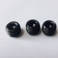 Vis de fixation sans tête de qualité A, concaves, à empreinte hexagonale fraisée, finition oxyde noir, pour l'industrie de la construction