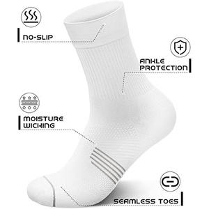 Chaussettes de compression en gros, chaussettes de sport rembourrées avec soutien de la voûte plantaire pour la course, le fitness, l'entraînement et les sports de plein air - Product Image 2