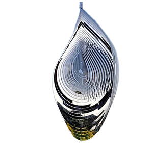 Wind Spinner 3D Stainless Steel Metal Sculptures, 3D Water Droplets Metal Wind Sculptures & Spinners for Garden Decoration - Product Image 5