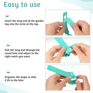 6 couleurs pas cher en plastique plante <span class=keywords><strong>arbre</strong></span> suspendus marqueurs étiquettes pépinière graines jardinage étiquettes - Product Image 5