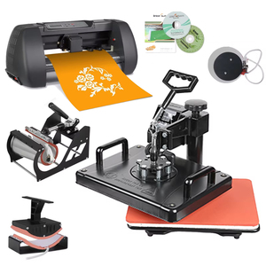 5 em 1 Heat Press <span class=keywords><strong>Machine</strong></span> 12x15 Inch T-Shirt Heat Press e Vinyl Cutter 14 Inch <span class=keywords><strong>Plotter</strong></span> <span class=keywords><strong>Machine</strong></span> 375mm Paper Feed - Product Image 1