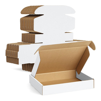Boîte en carton ondulé pliable personnalisée, motif imprimé en couleur, boîte d'emballage express laminée mate
