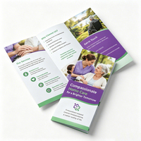 Service d'impression offset de dépliants, brochures, affiches et flyers en carton A3, A4, A5, DL, 105 g/m², 128 g/m², 157 g/m²